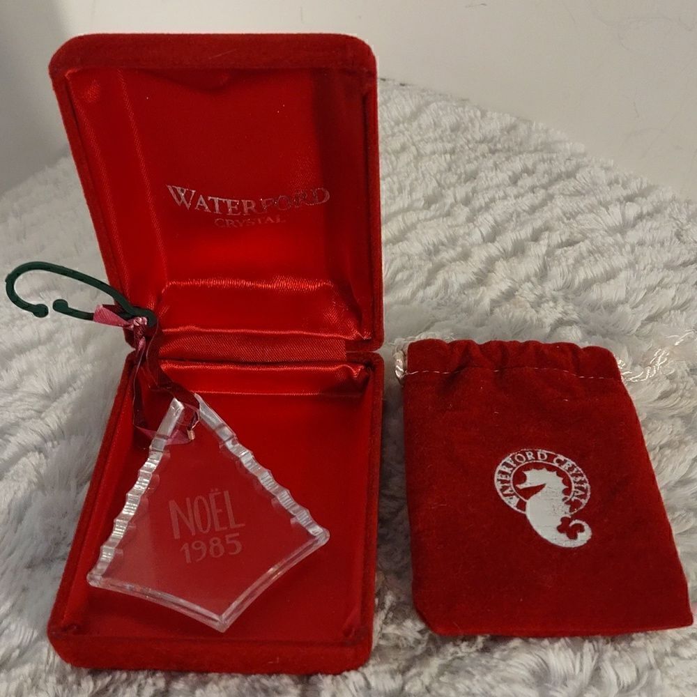 Vtg.1985 Waterford Crystal "Noel" Christmas Ornament